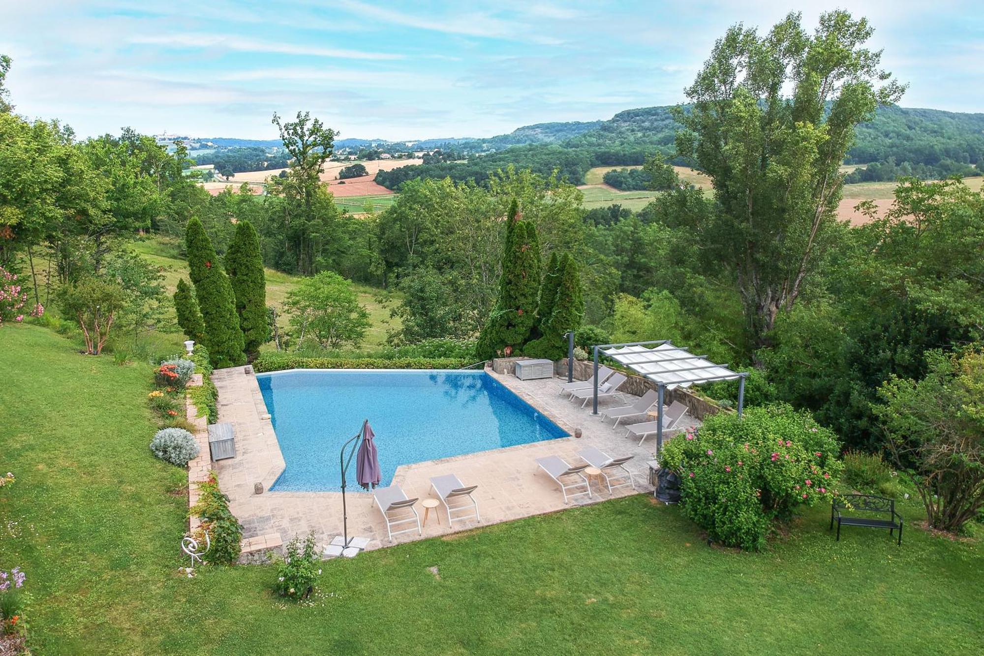 Готель Manoir Le Moulinal47 - Vue Panoramique Courbiac Екстер'єр фото