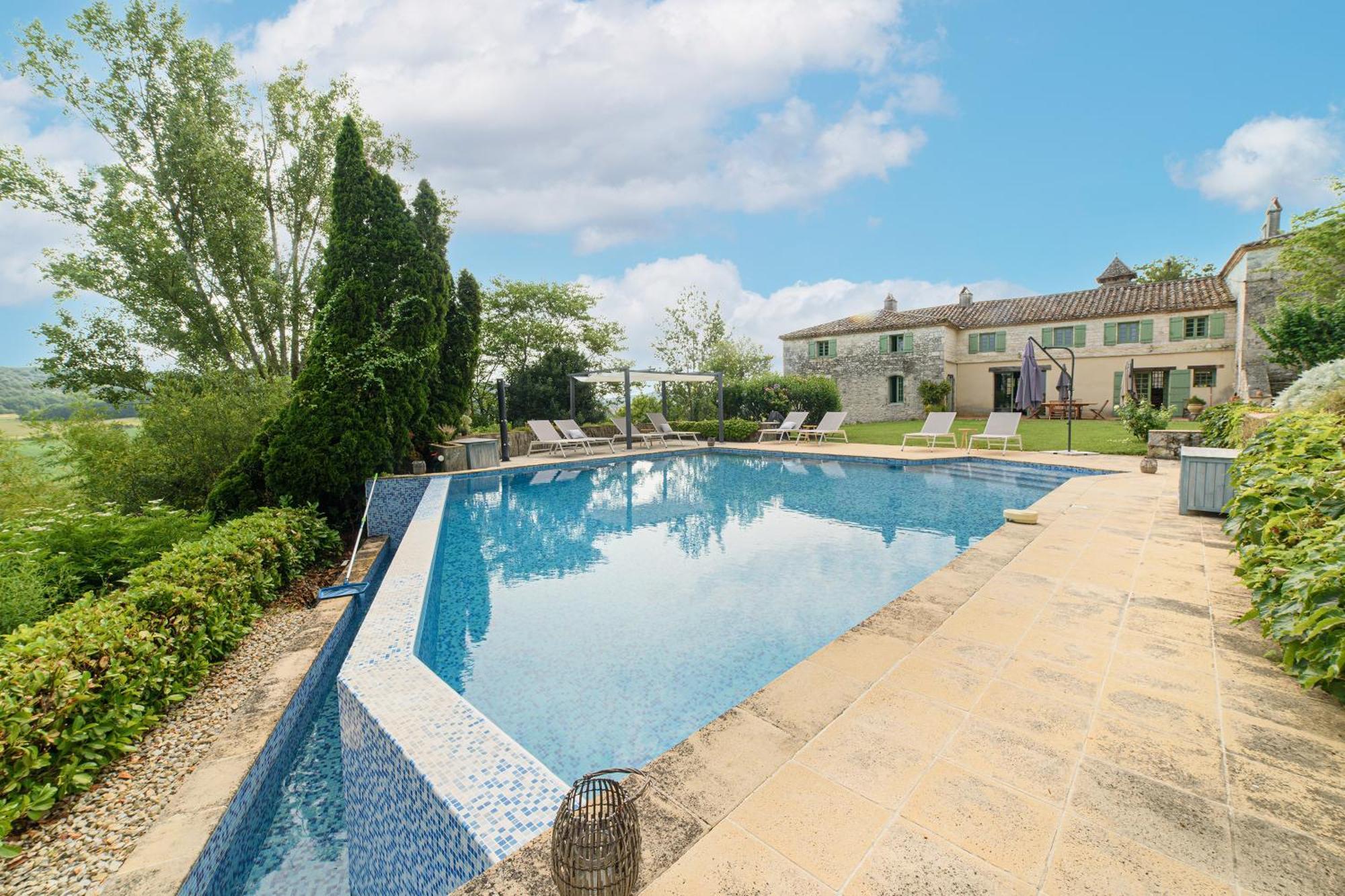 Готель Manoir Le Moulinal47 - Vue Panoramique Courbiac Екстер'єр фото